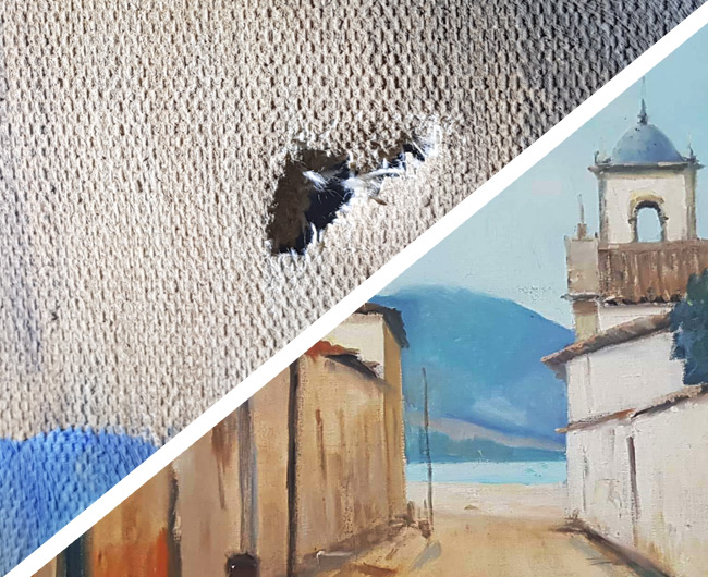 Rasgo e perda de suporte.